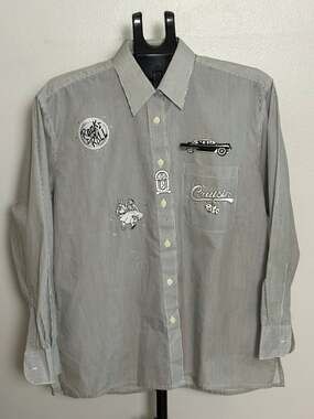 Mili Designs Vintage Rock & Roll Applique Shirt M